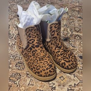 Leopard Print Women's Ankle Boots
